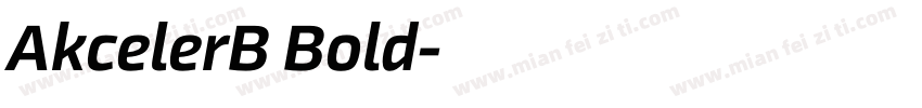 AkcelerB Bold字体转换
